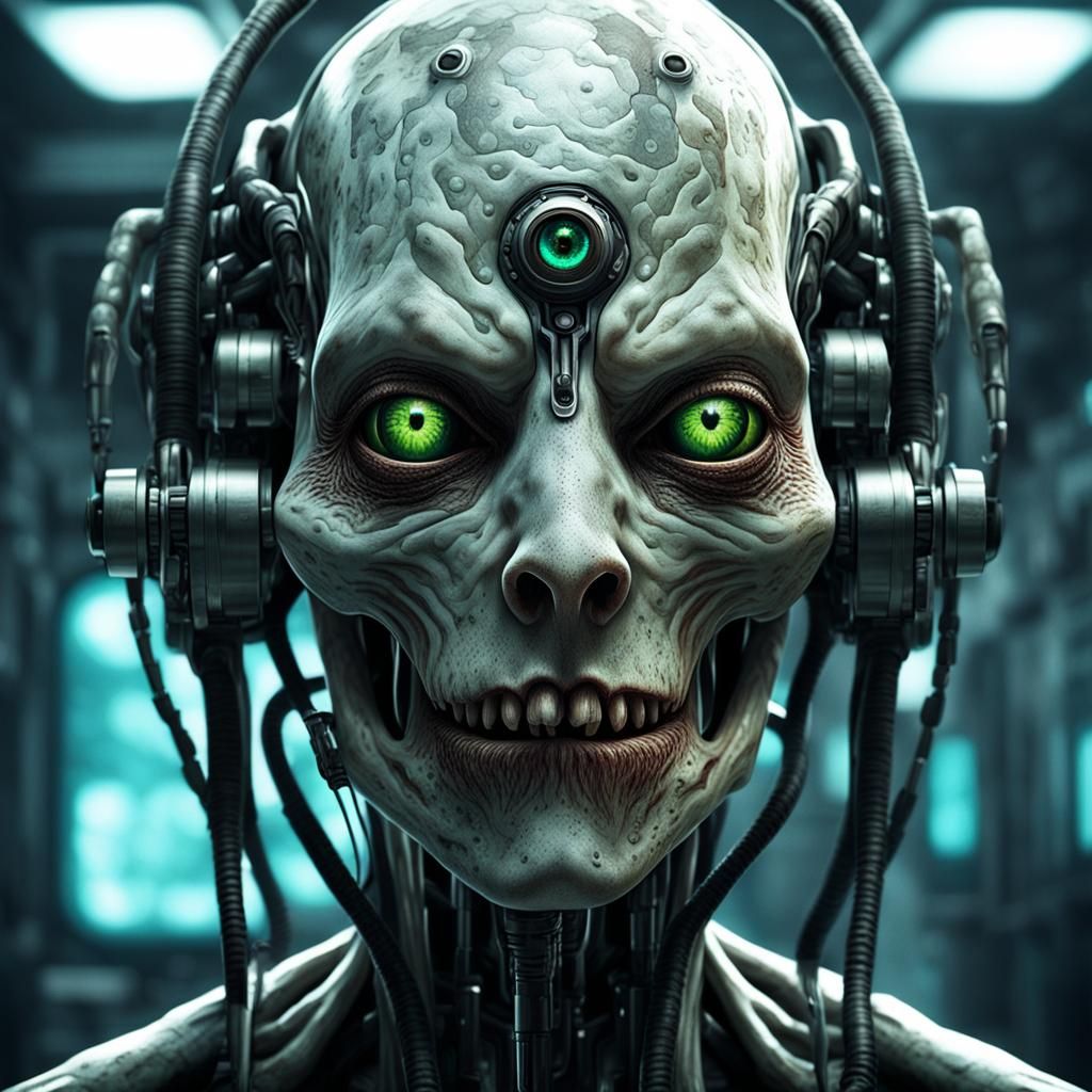 Sinister Squid Hybrid Experiment in Sci-Fi Horror Style