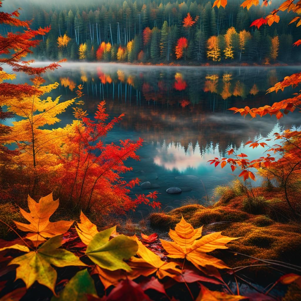 Quebec Boreal Forest in Prismatic Autumn Colors