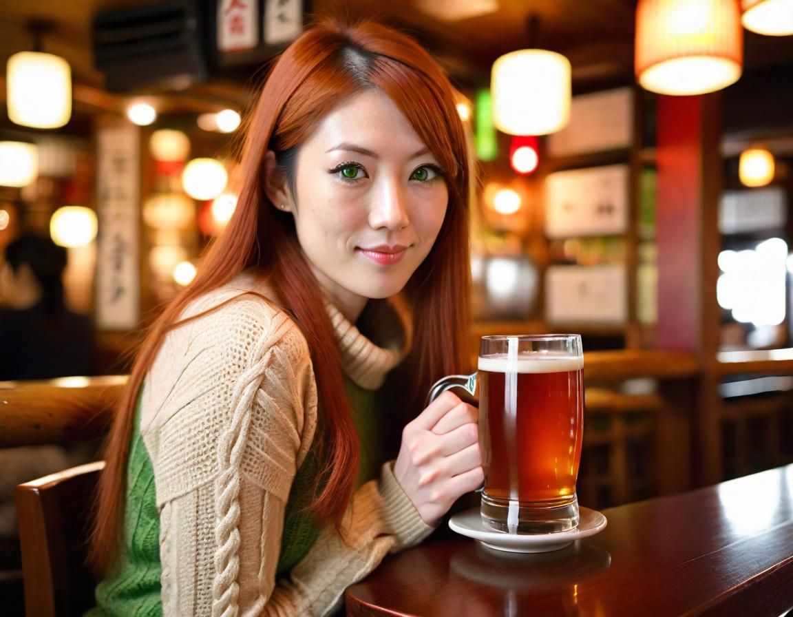 Drinking to a day off! Kanpai!