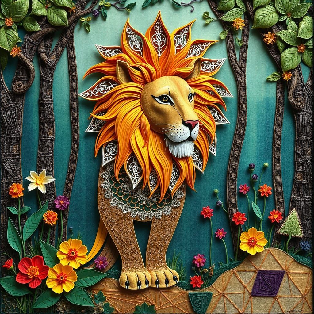 A CRAFTY LION