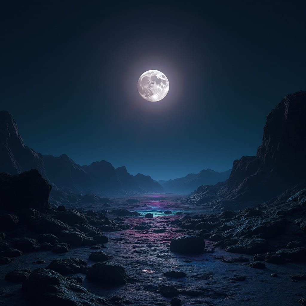 Ethereal Glow on the Dark Side of the Moon