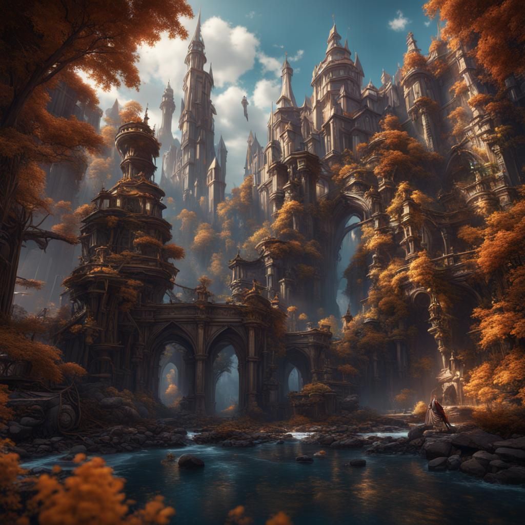 Fabulous Detailed Fantasy Concept Art in Deep Color
