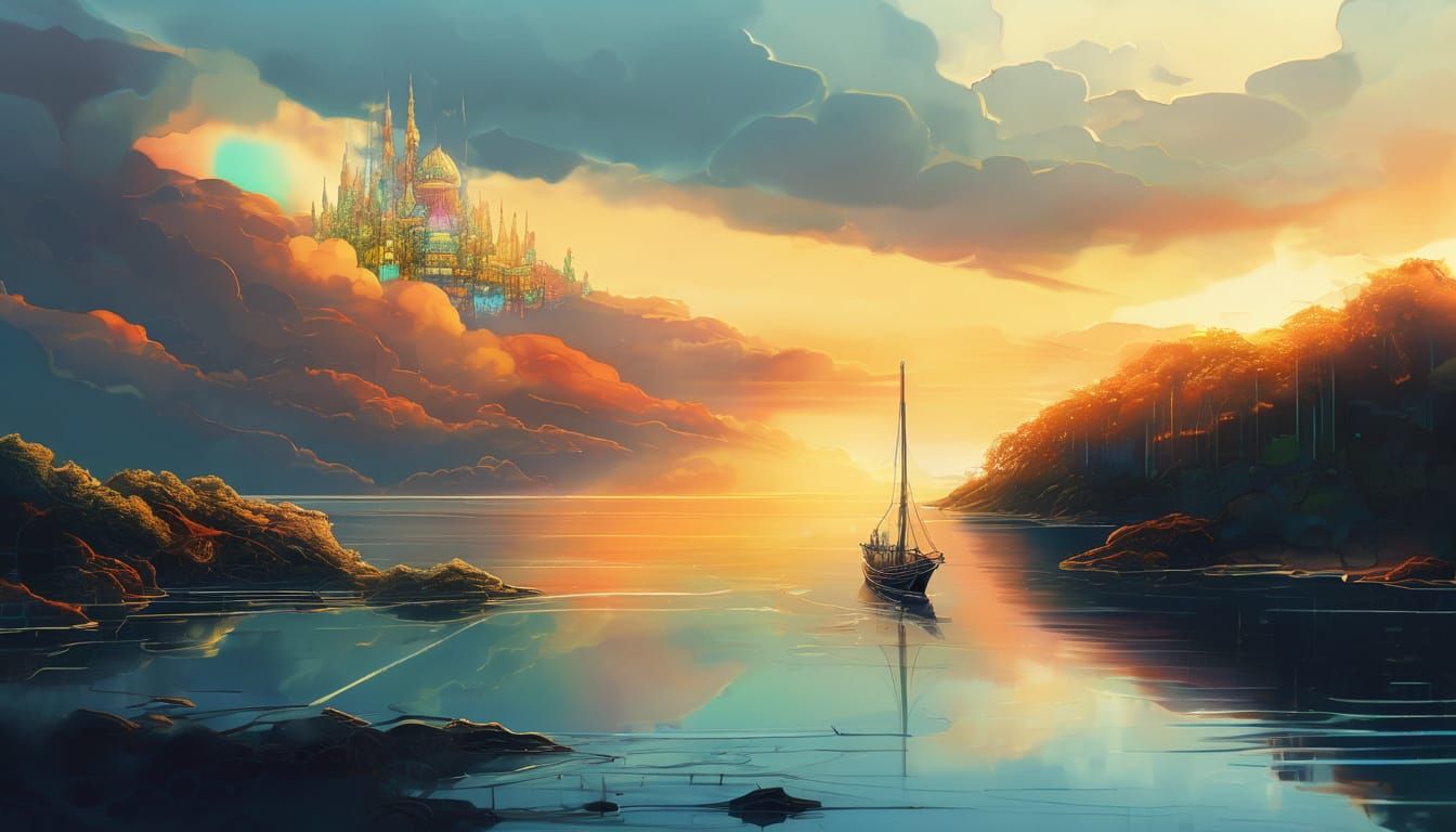 Stained Glass Masterpiece in Hyper-Realistic Digital Art