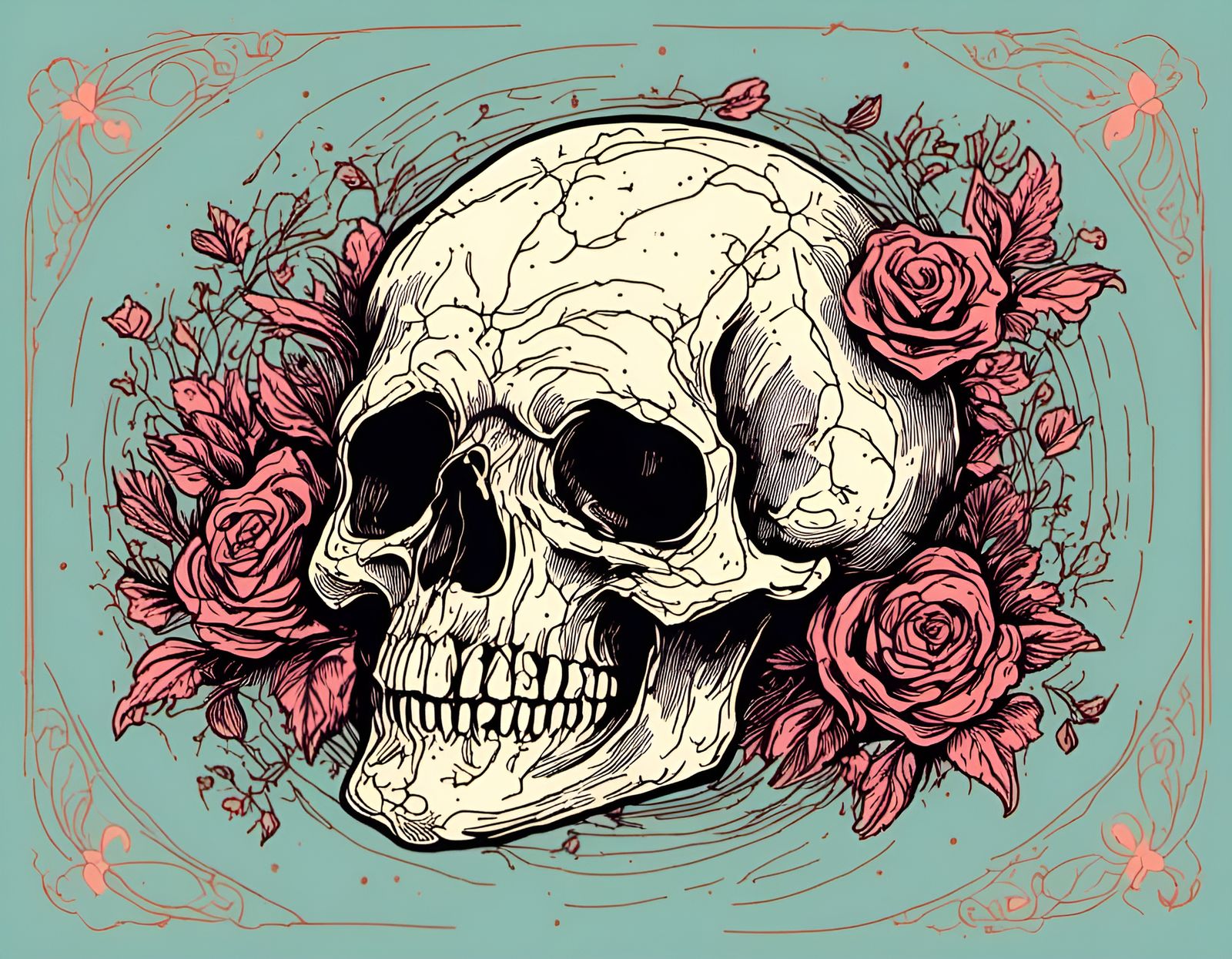 Yin Yang Skull Image