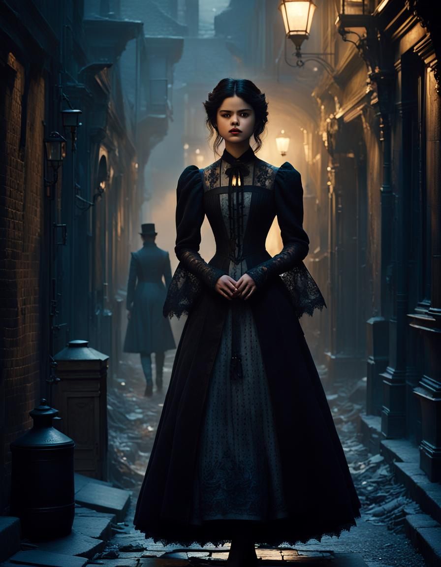 Selena Gomez as Gothic Mina Harker in Victorian Alley