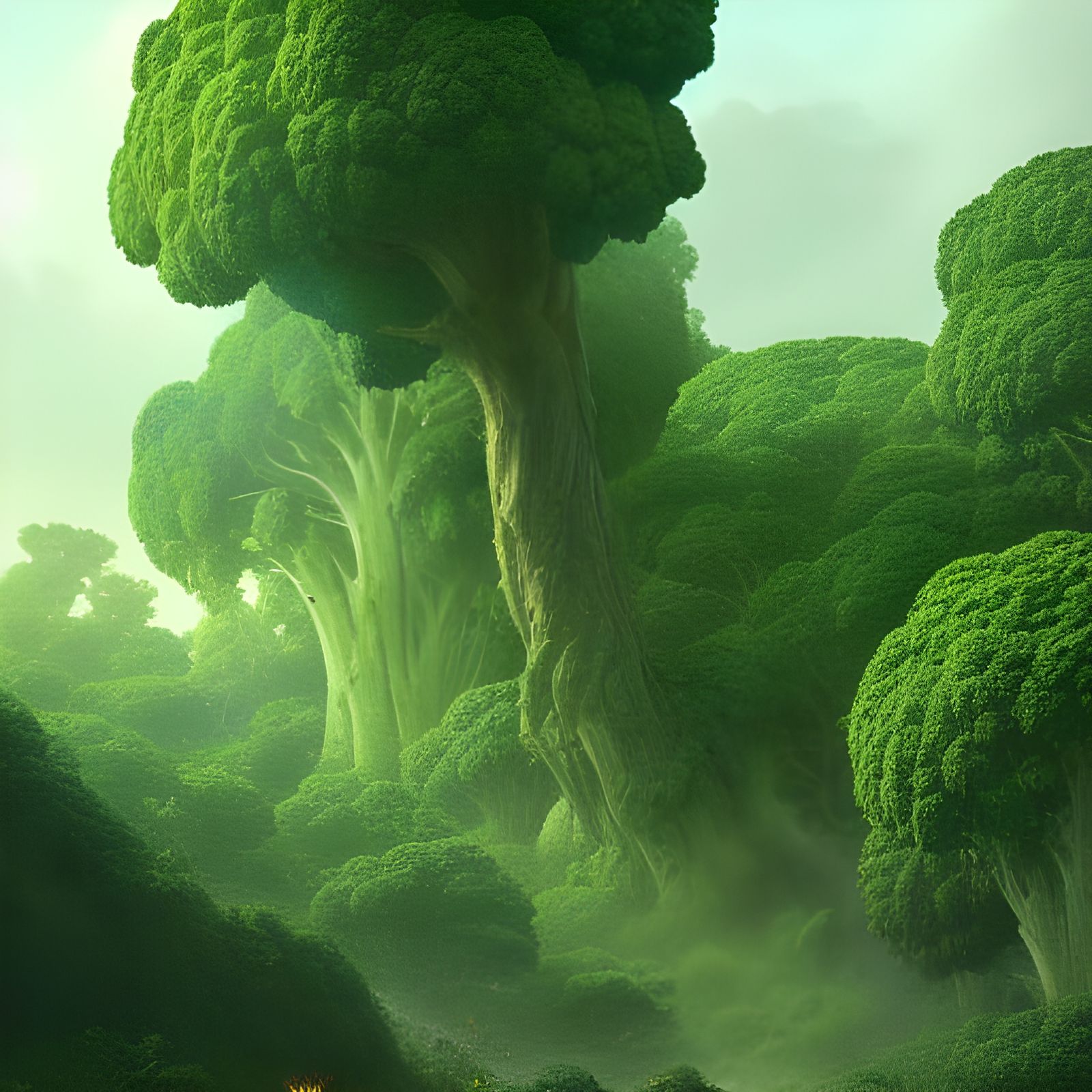 Broccoli forest