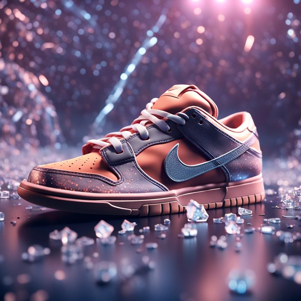 Crystallized Nike SB Dunk Low in 3D
