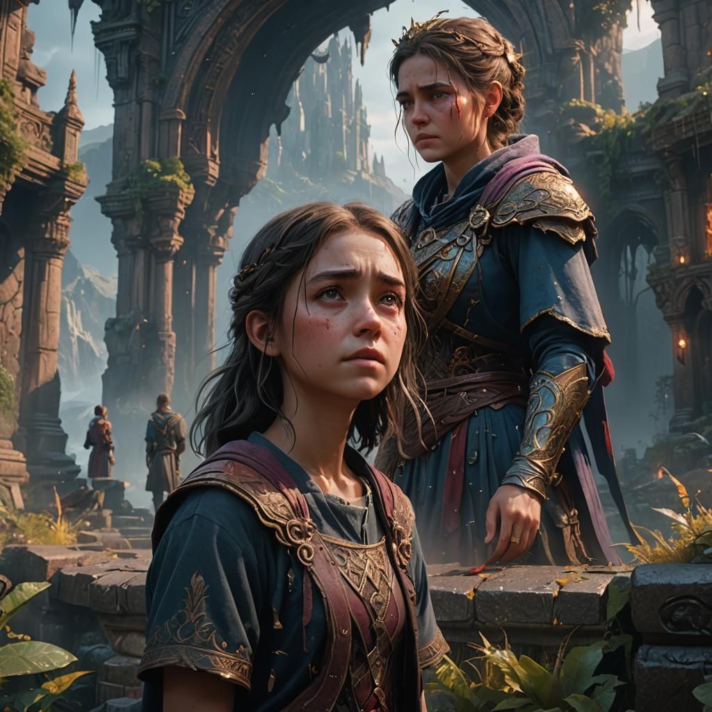 Girl Crying While Staring at a Boy