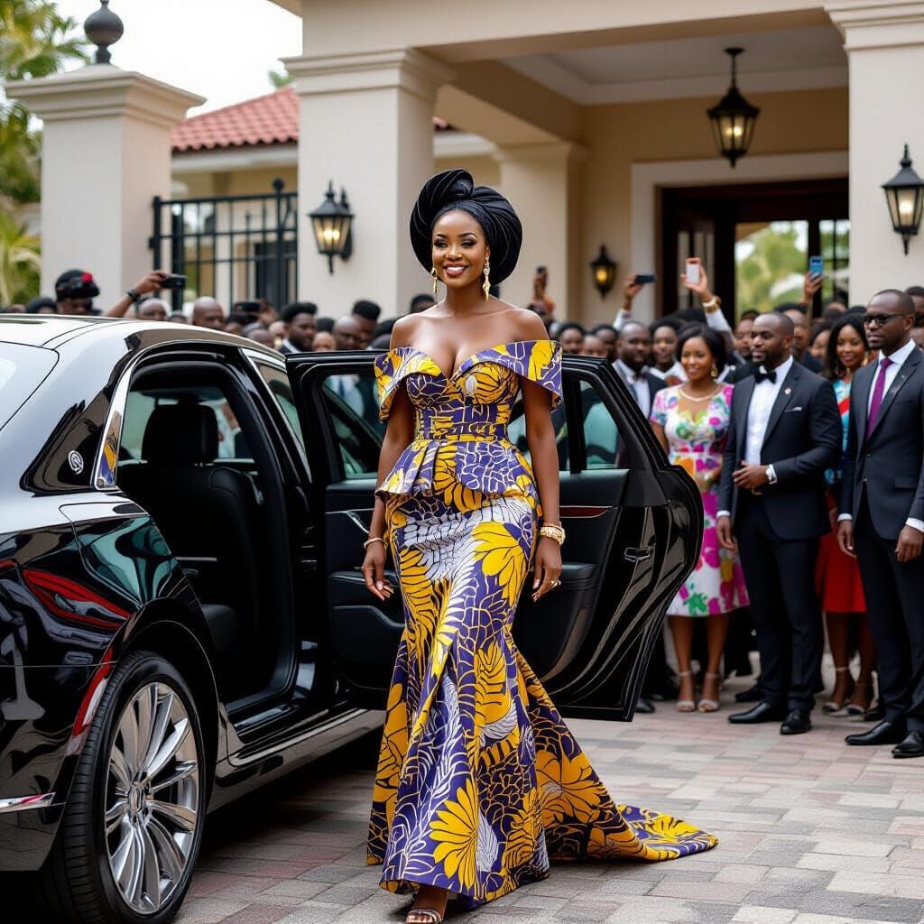 African Billionaire Arrives Home: A Contemporary Scene