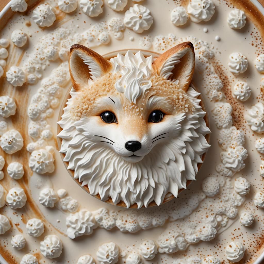 Cappuccino Art: Milk Foam Fox