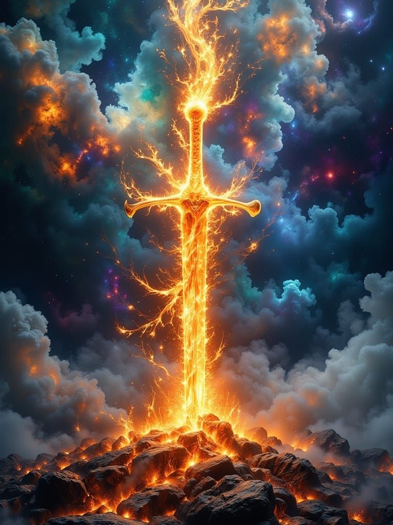 Flaming Fire Sword