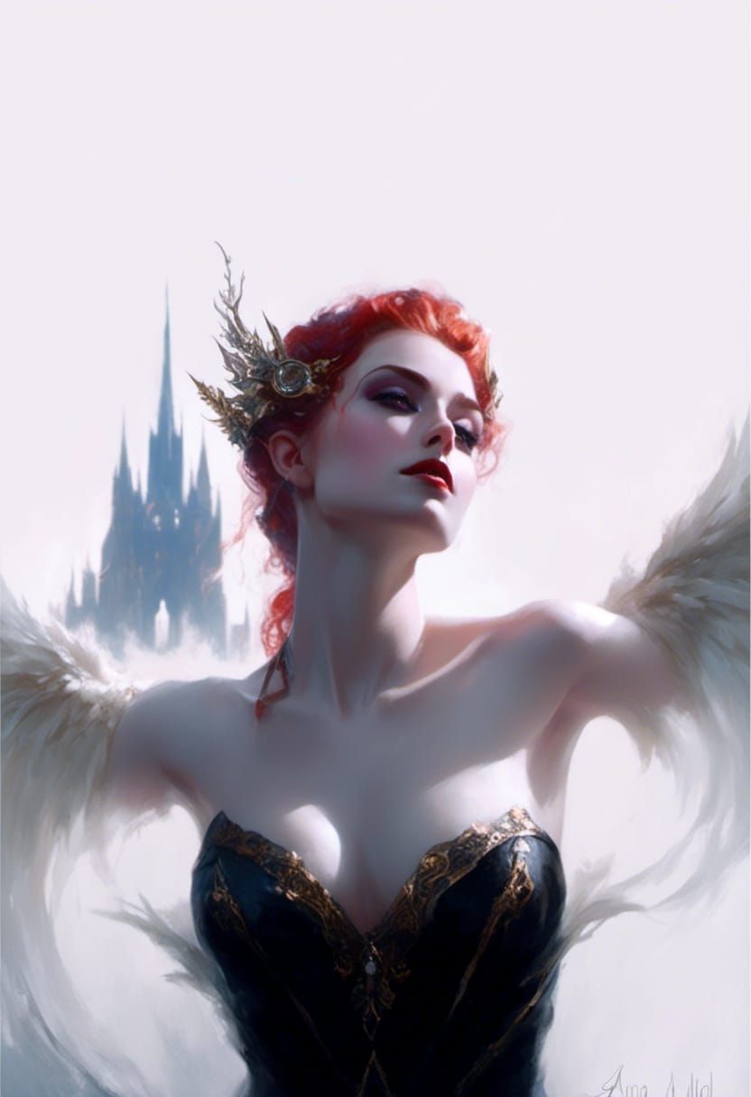 Blood Elf Mage Portrait in Victorian Style