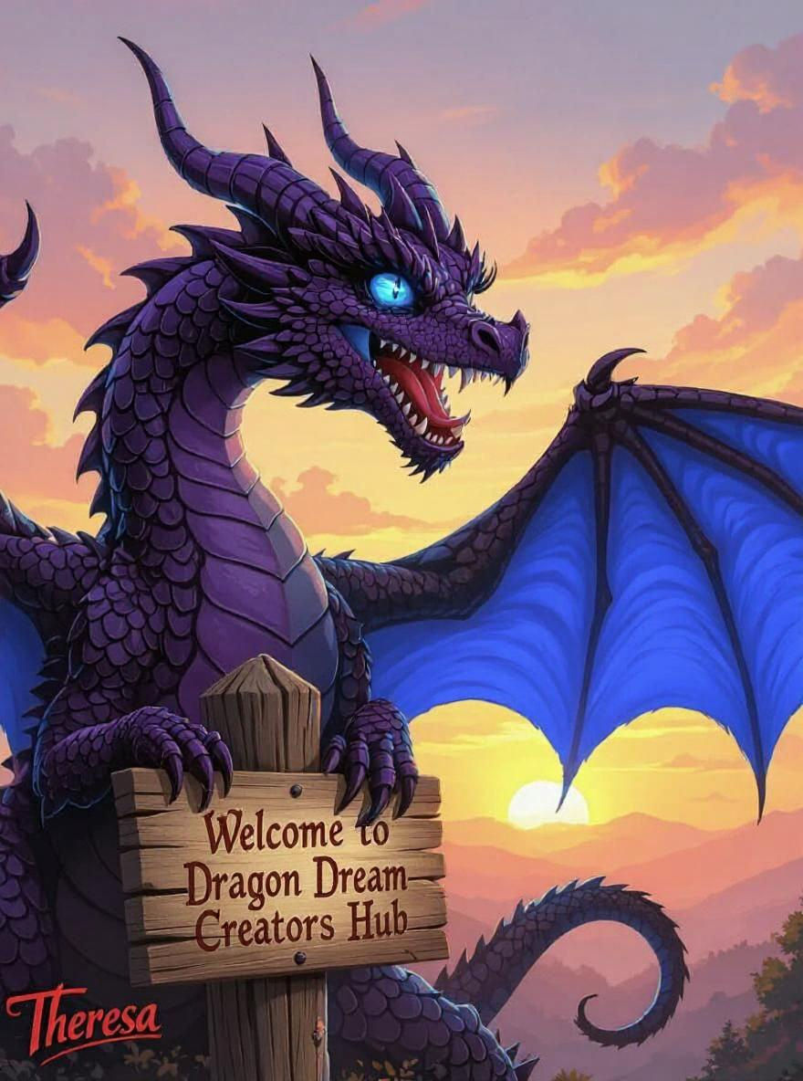 Black Dragon Sunset: Fantasy Art