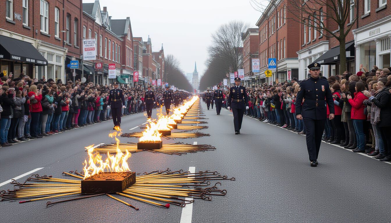 Festival of Burnt Matches in Wax City Streets