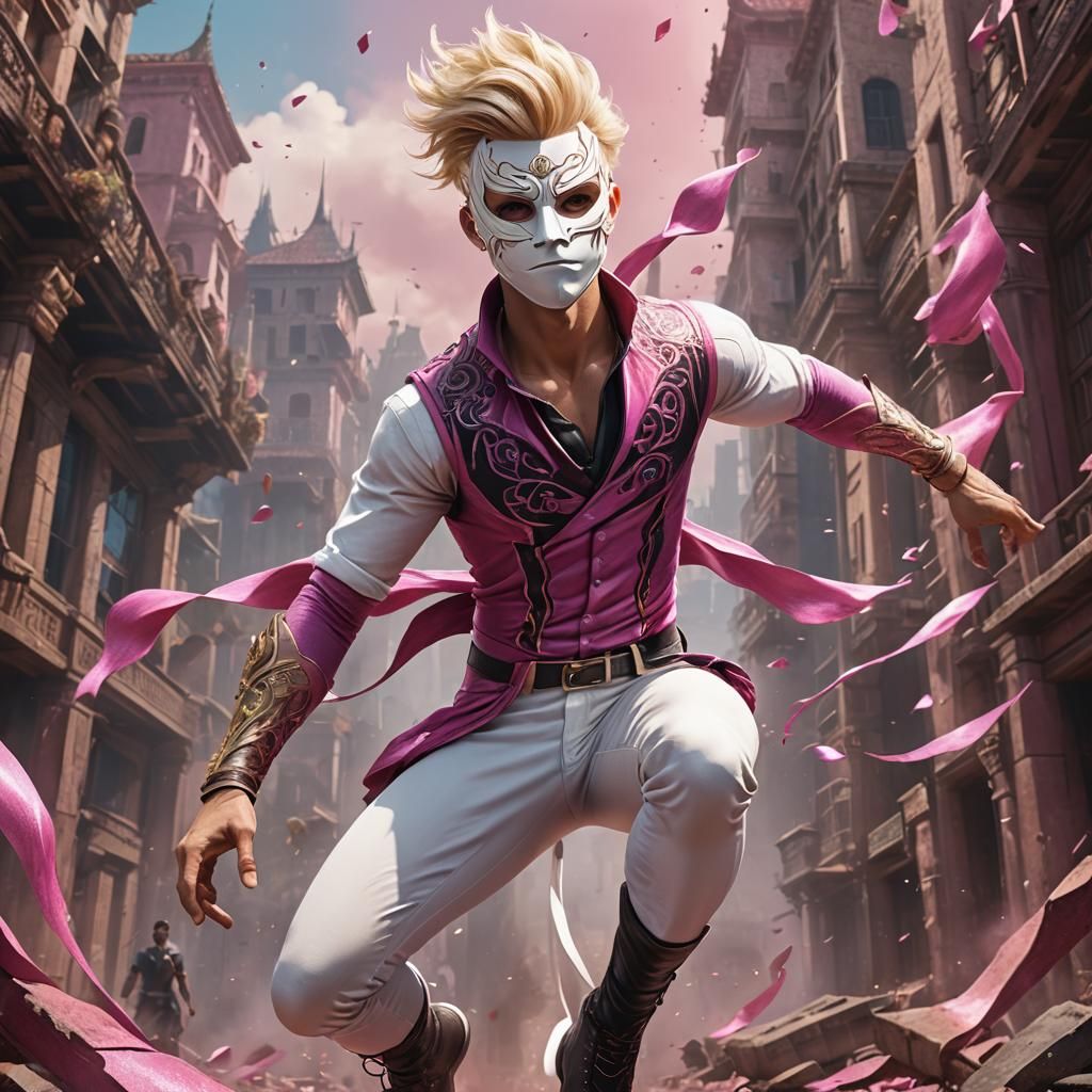 Handsome Acrobat in Detailed Fantasy Concept Art