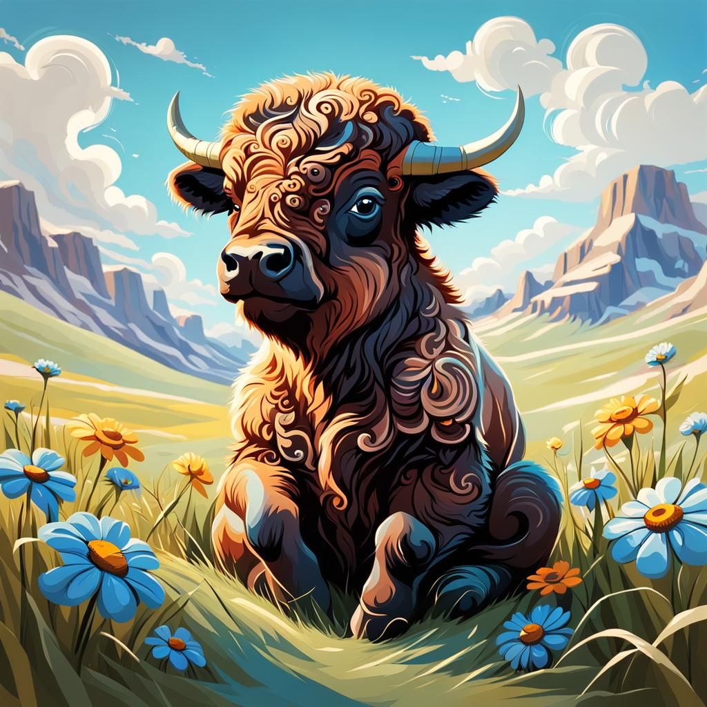 Baby Bison
