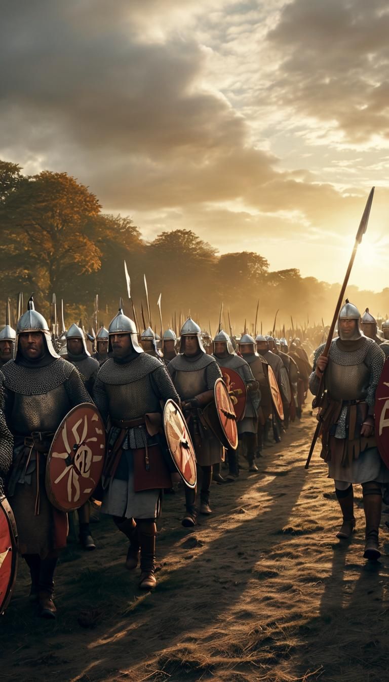 Battle of Hastings Soldiers in Hyperrealistic 4K