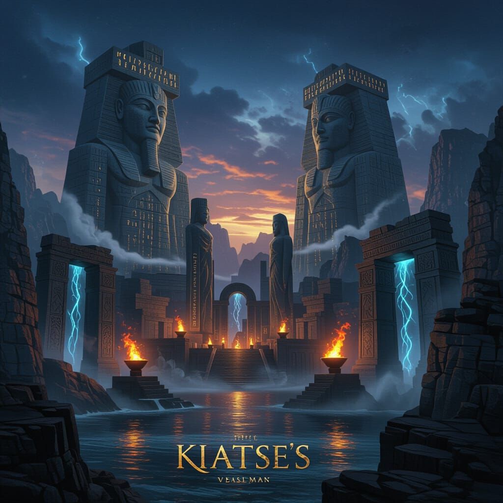 Massive Ancient Mediterranean Megastructures in Fiery Glow