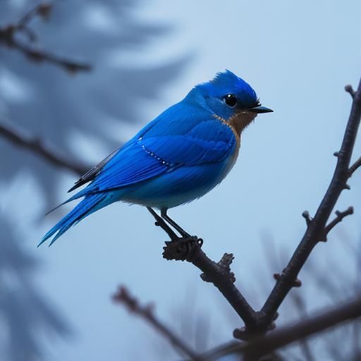 Enchanting Bluebird Fairy in Flight