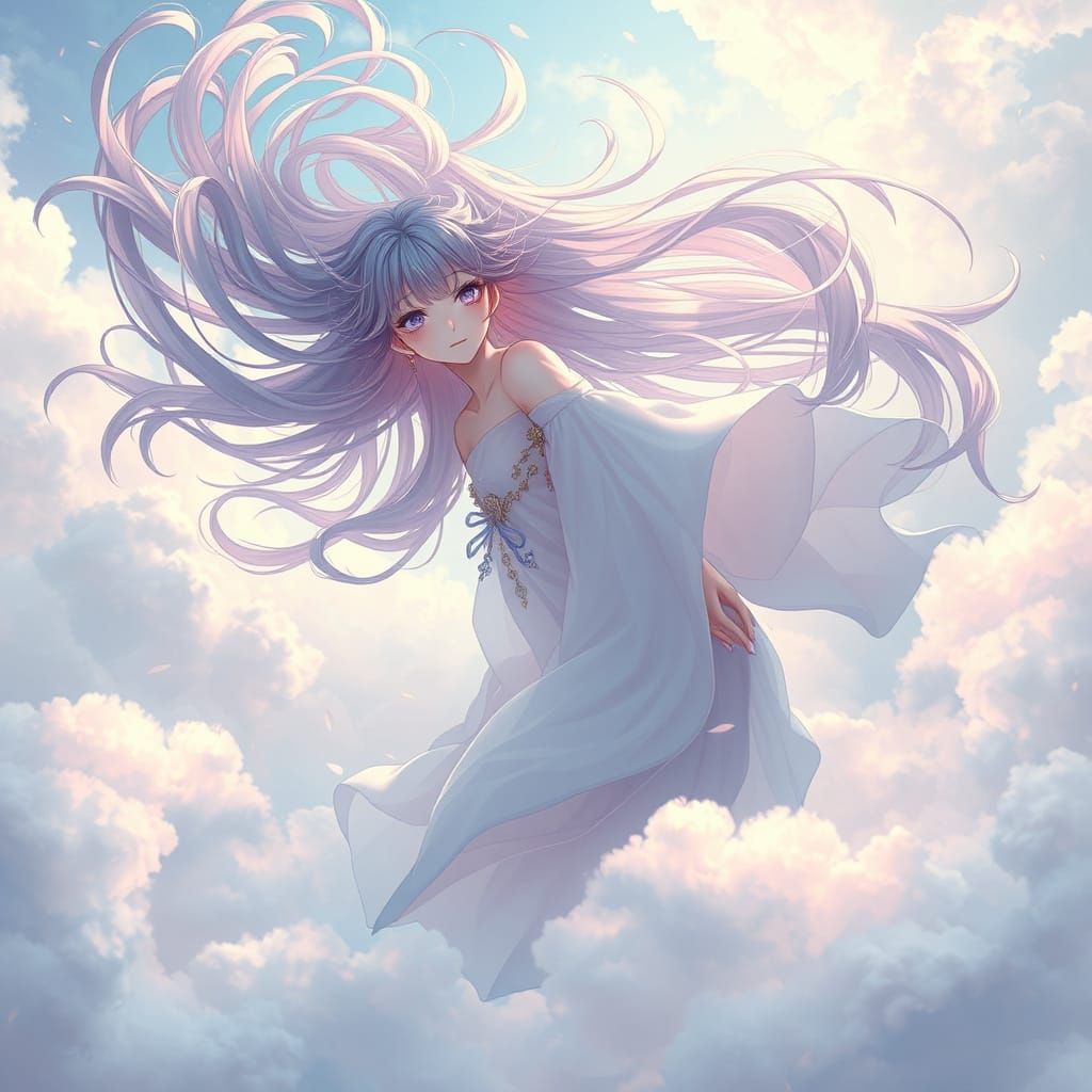 Ethereal Beauty Amidst Whispy Clouds