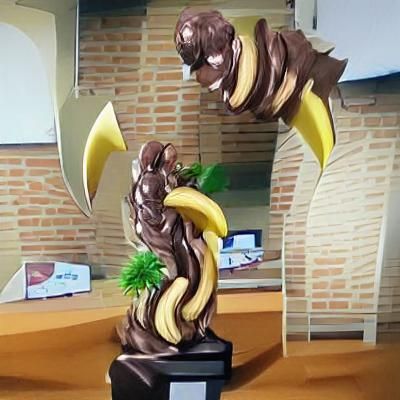 Anime Bananas Feast on Chocolate Trophy