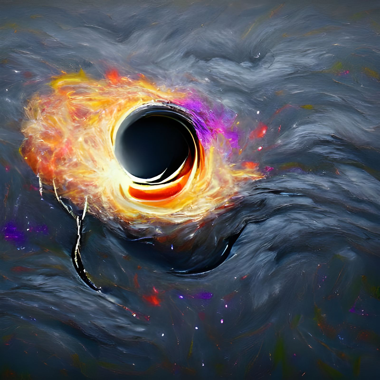 Realistic Black Hole Visualized
