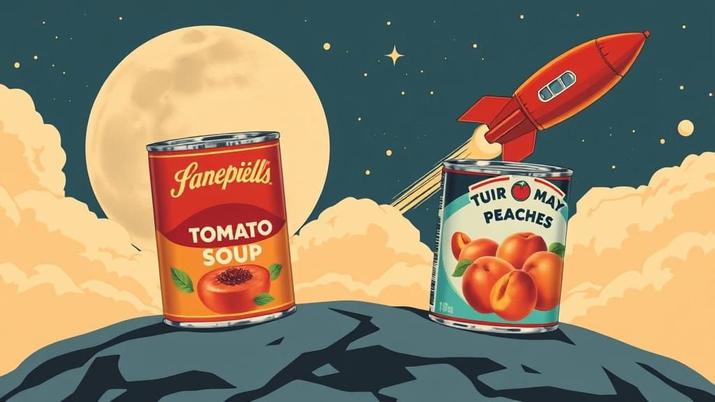 Tintin's Lunar Tin Can Oasis in Comic Book Noir