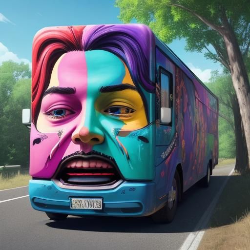 Faust's Candyland Distress: Whimsical Colorful Digital Illus...