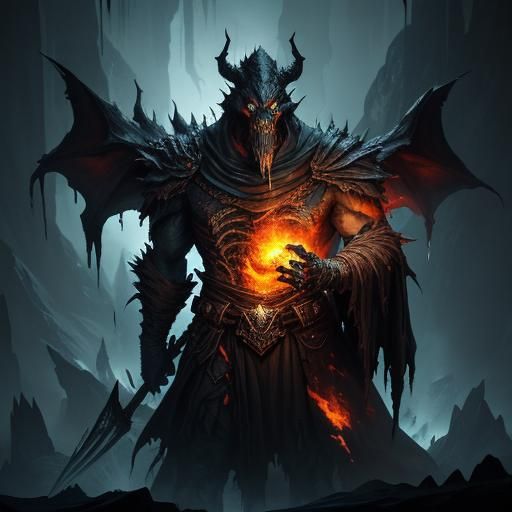 Stalactite Creature Glides Through Dark Cavern