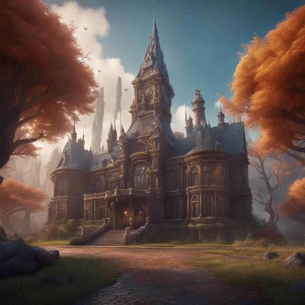 Back to School: Detailed Matte Painting in Deep Color