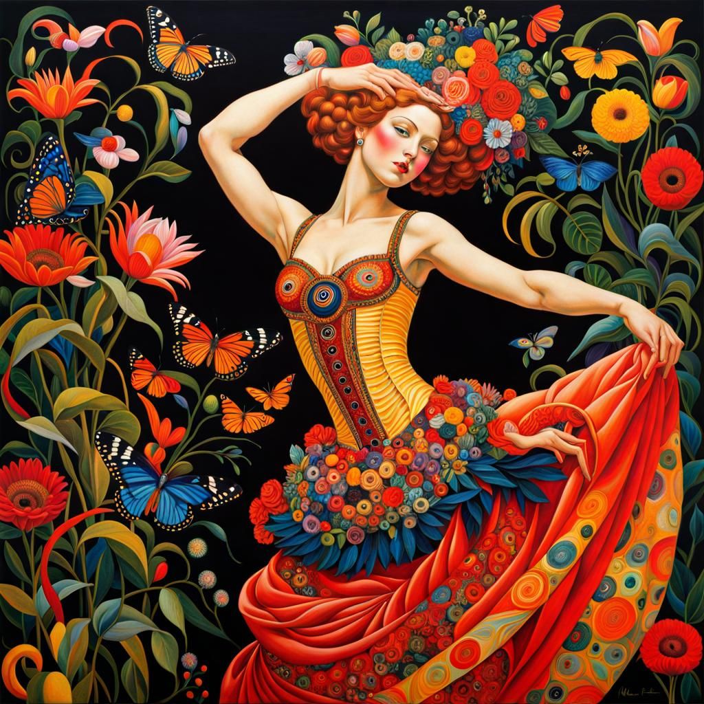 Luminous Dancer in Classical Style