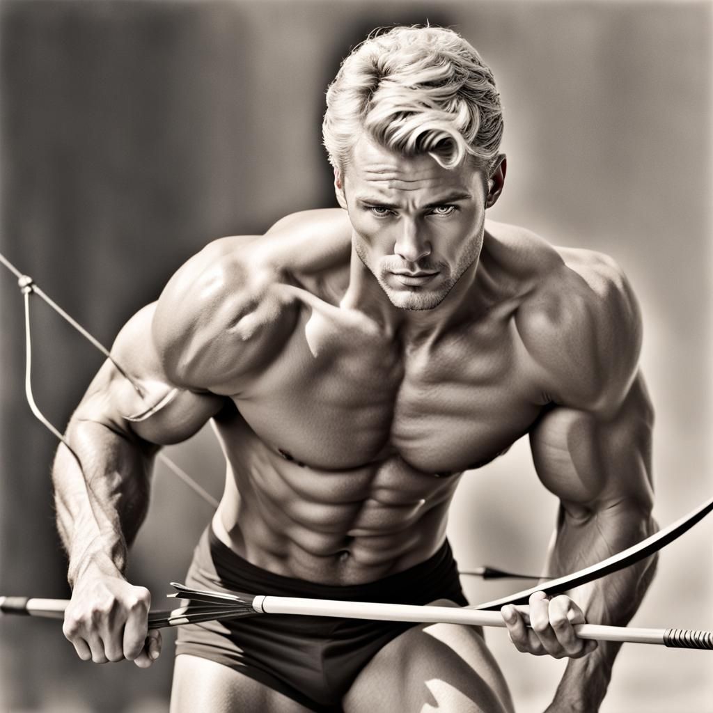 Vintage Male Physique Photography of Archer