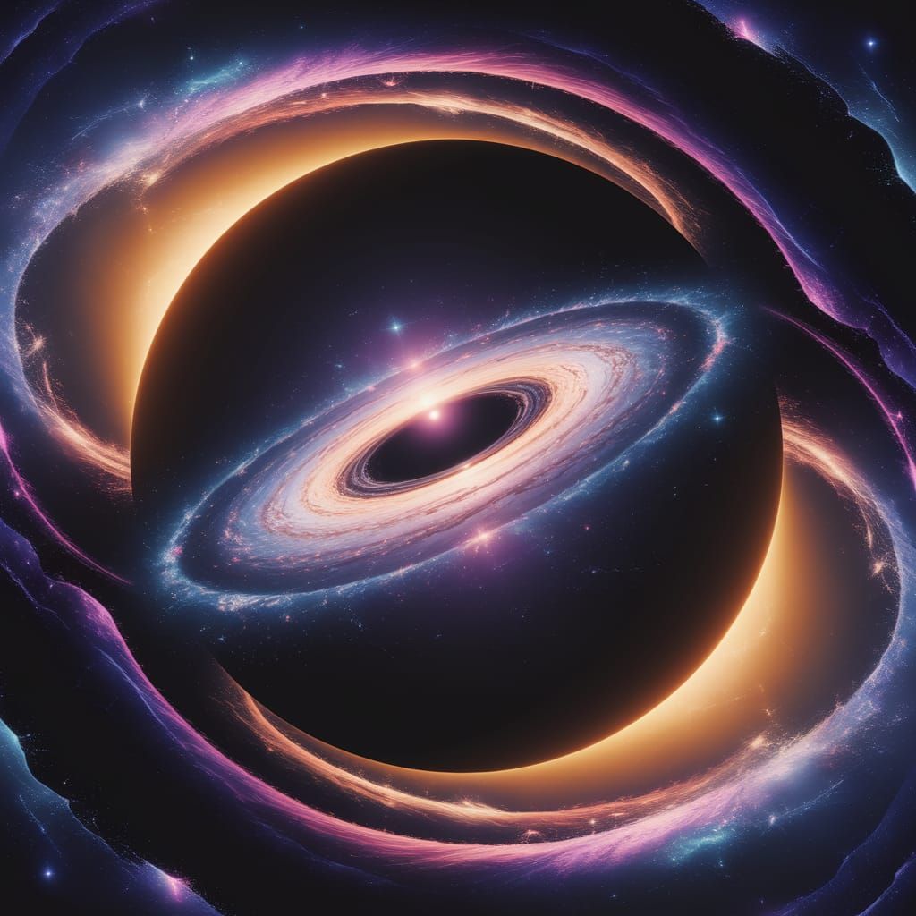 Universe Inside a Black Hole: Surreal Digital Art