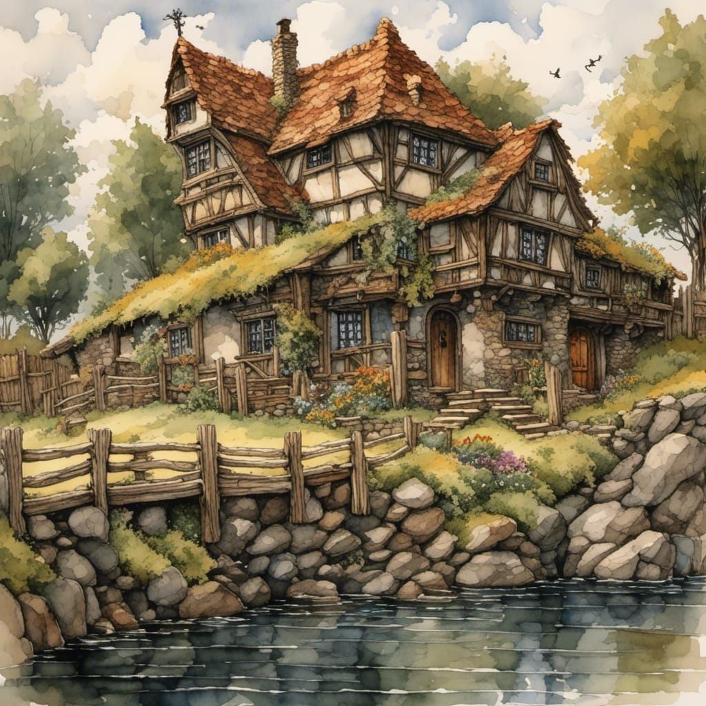 Simple Home Under Expansive Sky