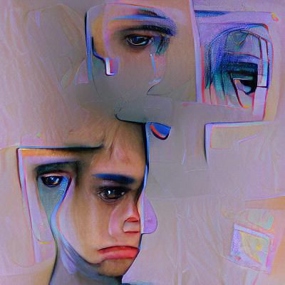 Image Conveying Depression, Confusion, and Loss
