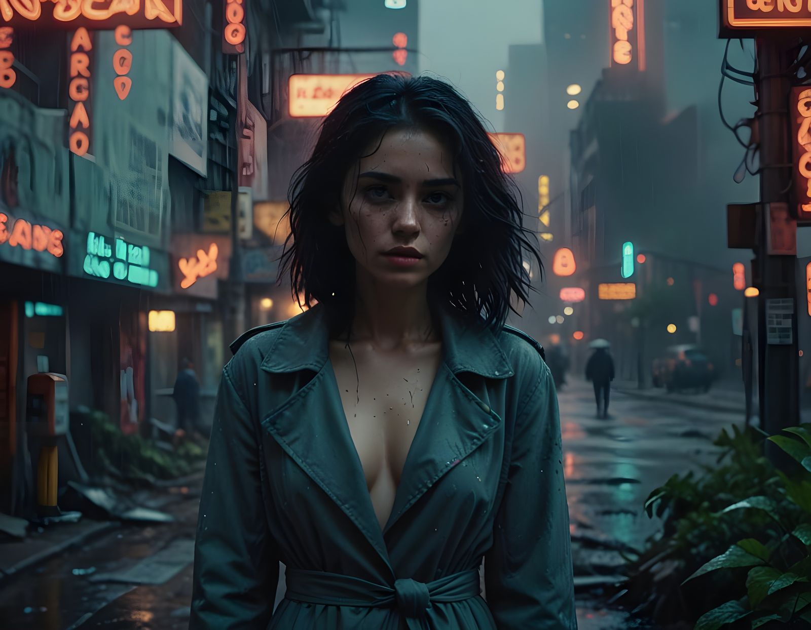 Ethereal Dystopian Dreamscape in a Futuristic Aesthetic