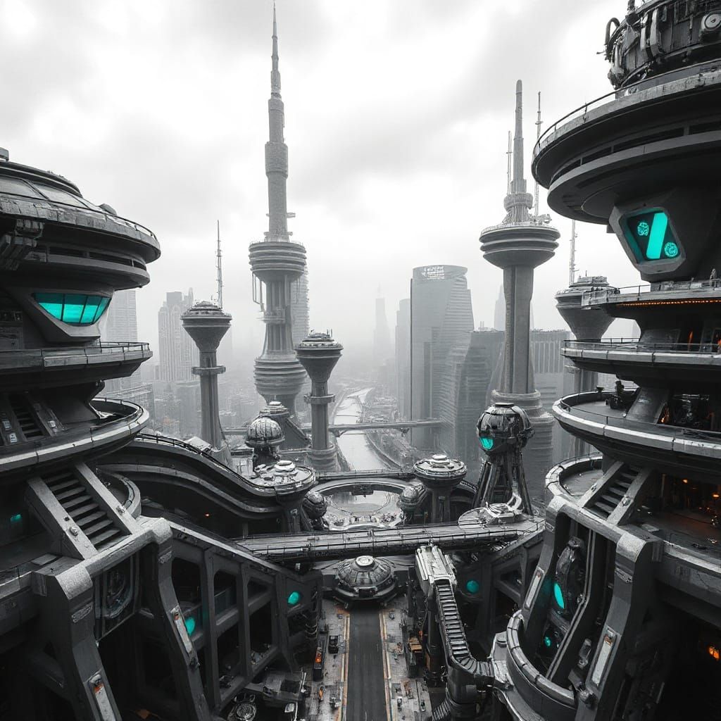 futuristic city
