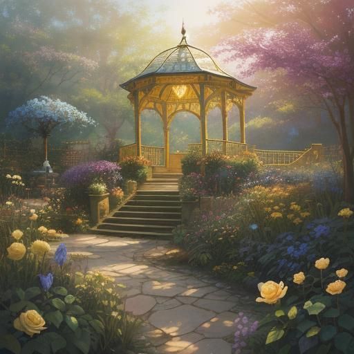 A group of friends offering a depressed elf a glowing magica...