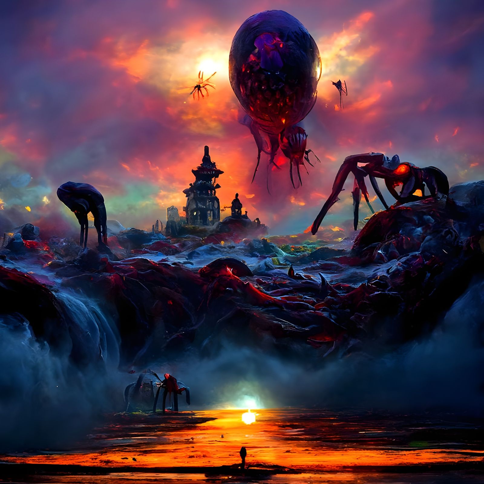 Great Old Ones Rise in a Surreal Horror Landscape