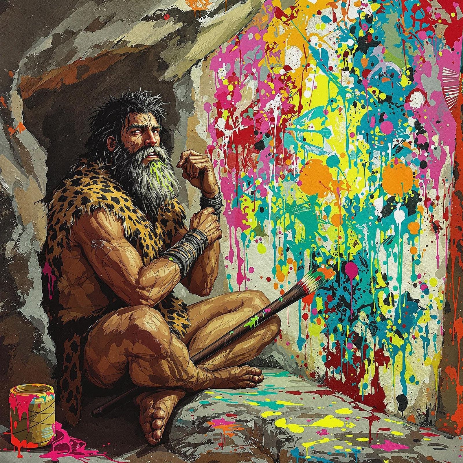 Primitive Modern Art Enthusiast in a Distant Era