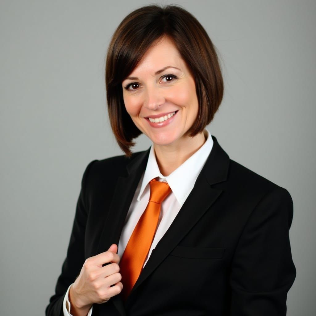 Confident Woman in Business Attire
