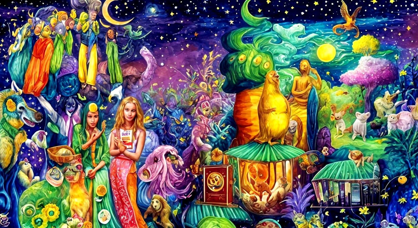 Abstract World of Nature, Light and Kindness