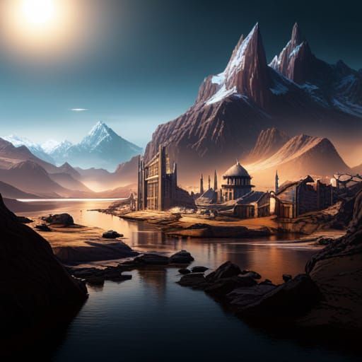 Year 3000: Detailed Matte Painting