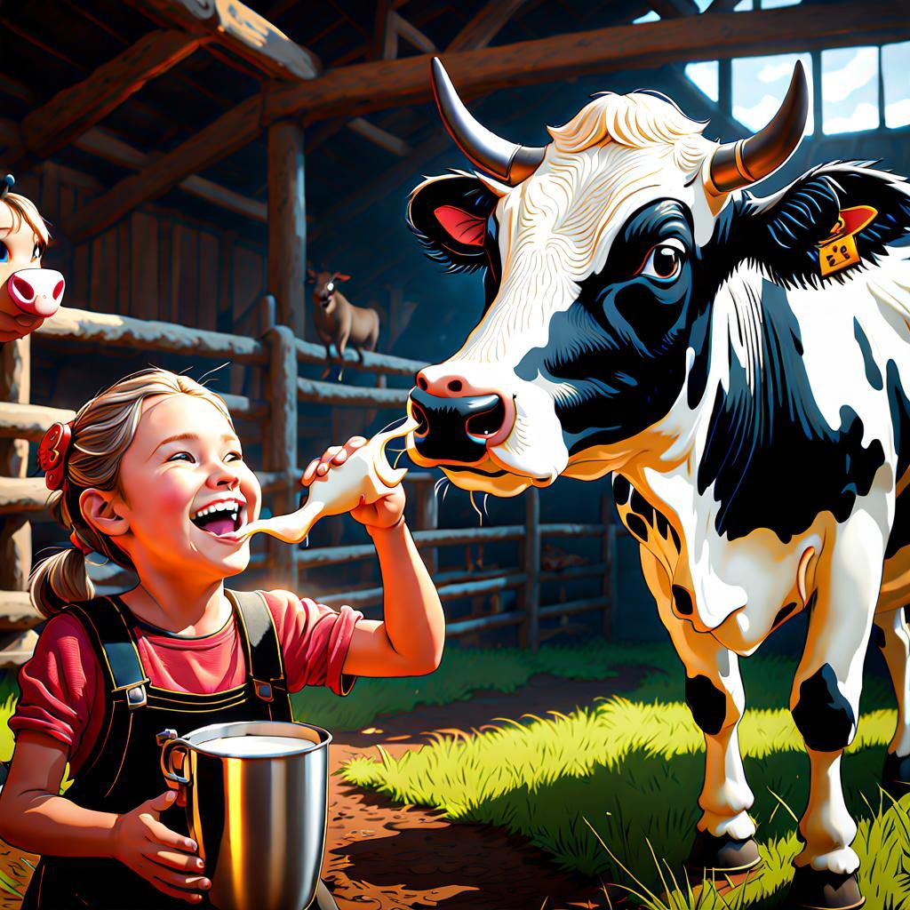 Next Generation Farmers: Errr Paula, sorry but the AI doesn't seem to know how you milk a cow!