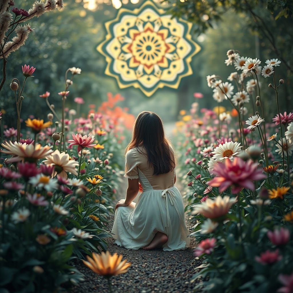 Floral Mandala in Vibrant Colors