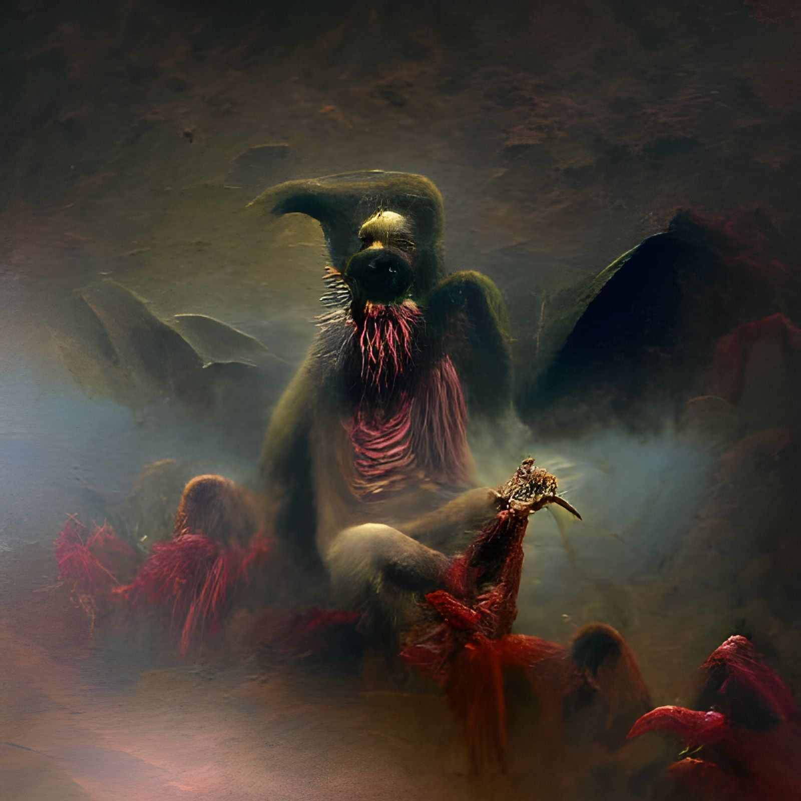 Pazuzu Consumes Flesh in the Abyss