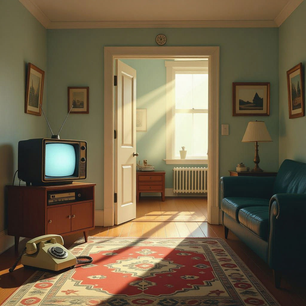 Mysterious 1960s Living Room Frozen in Time