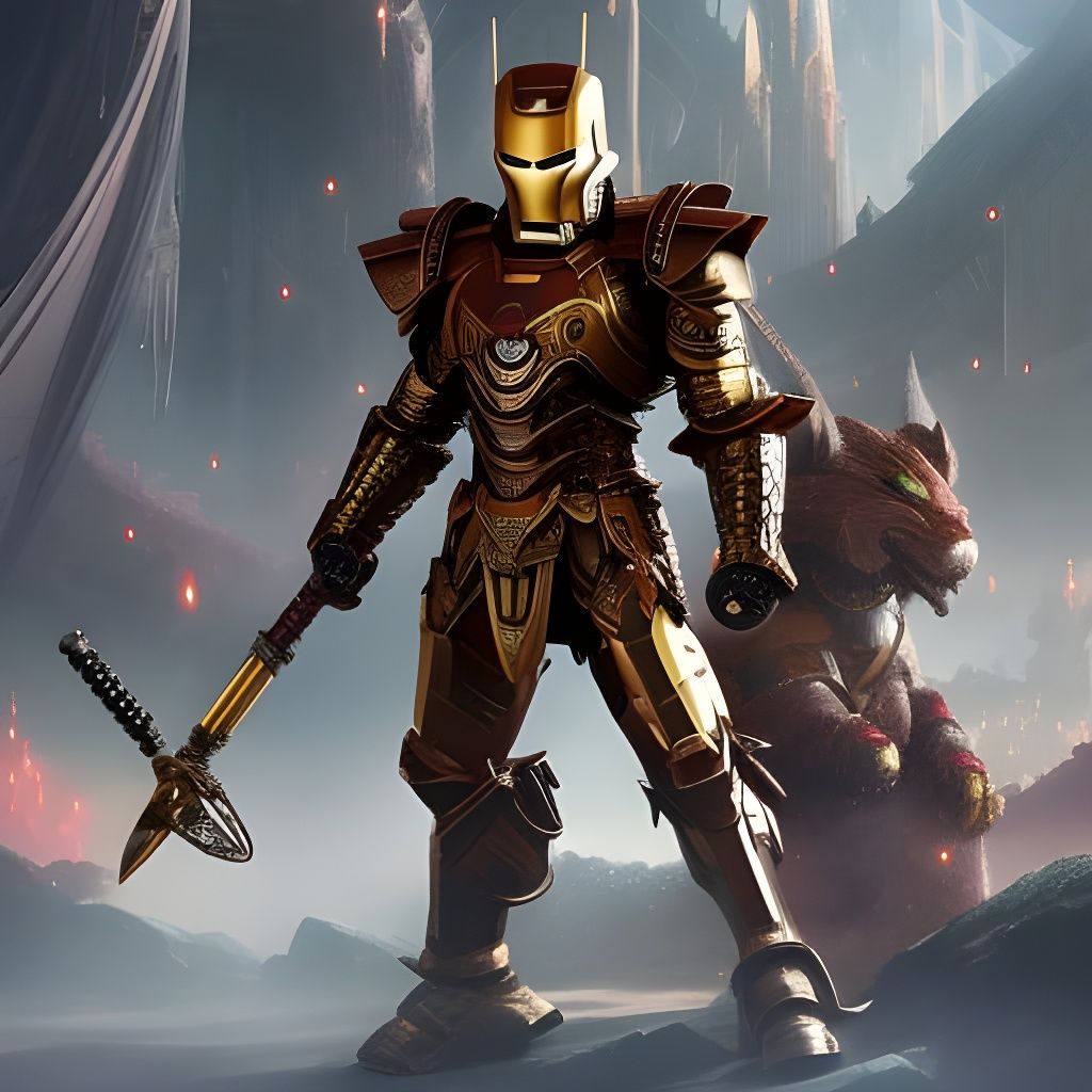 Samurai Iron Man in Dystopian Feudal Japan