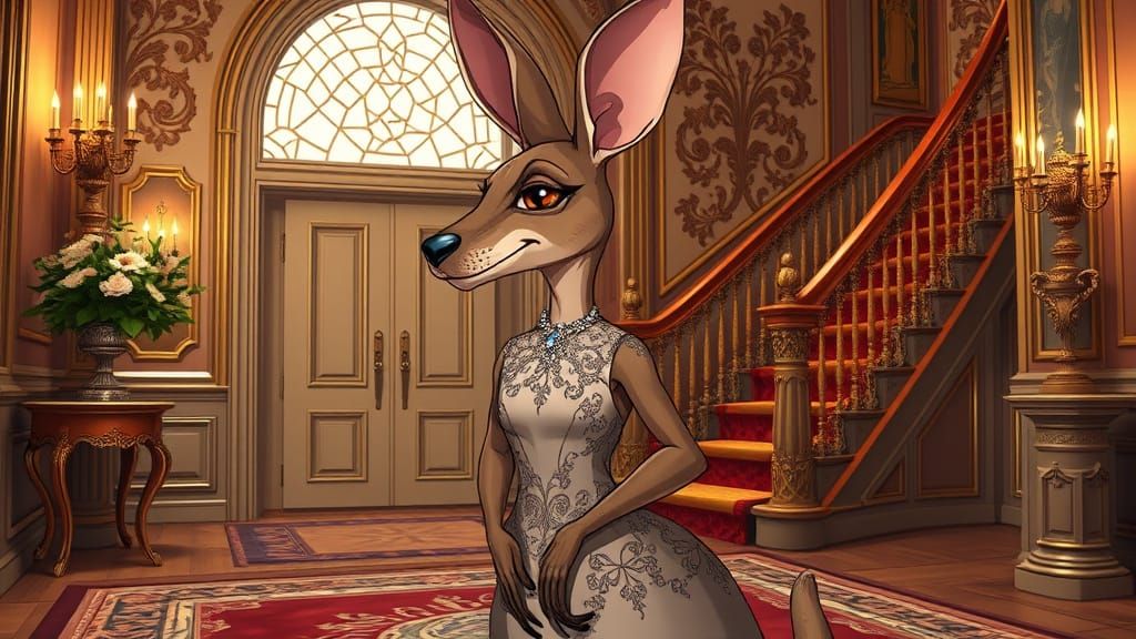 Glamorous Kangaroo in Grand Entry Hall