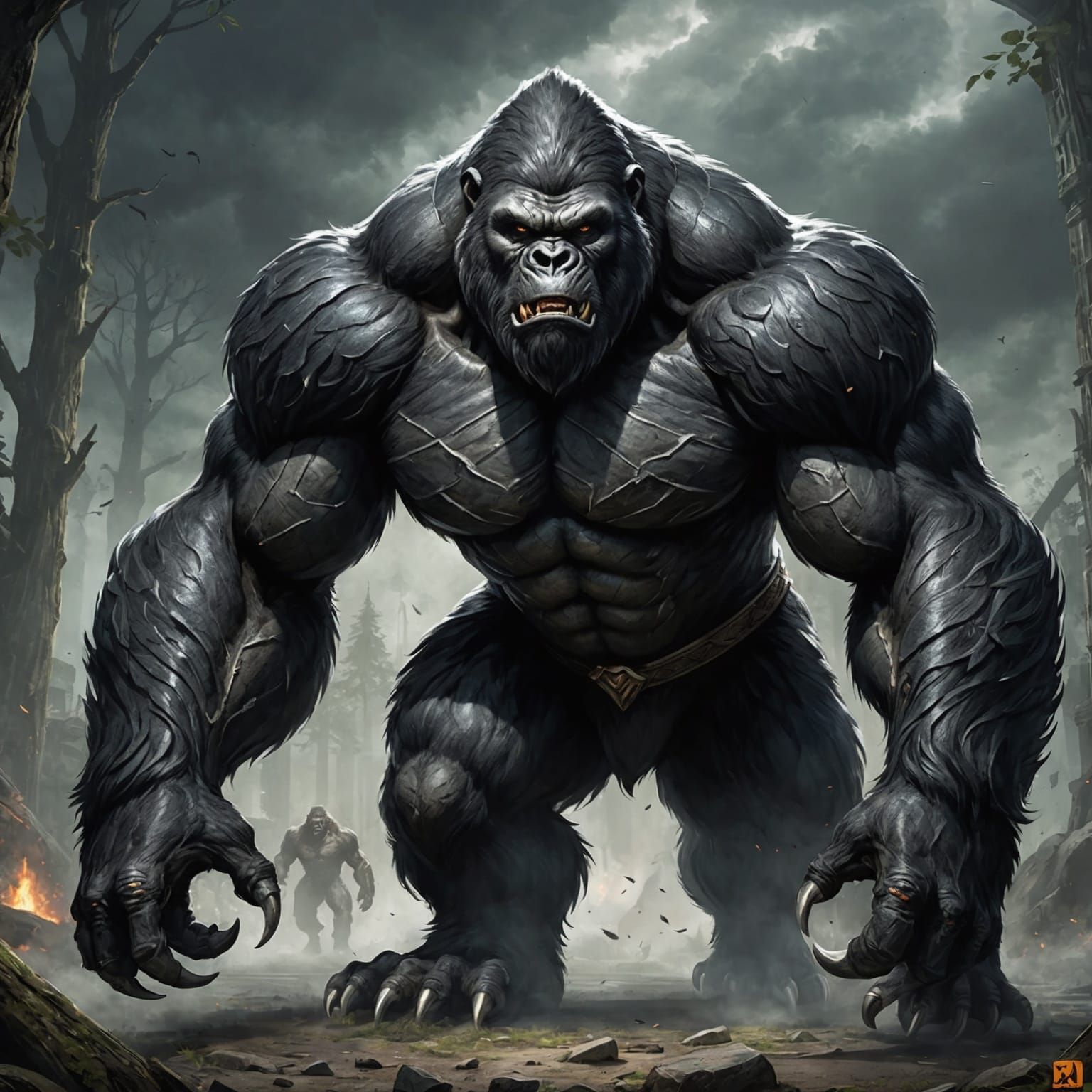 Lycan Gorilla Hybrid: A Fearsome Beast